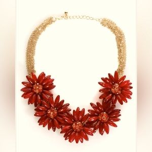 Pocketful of posies Burgundy statement necklace